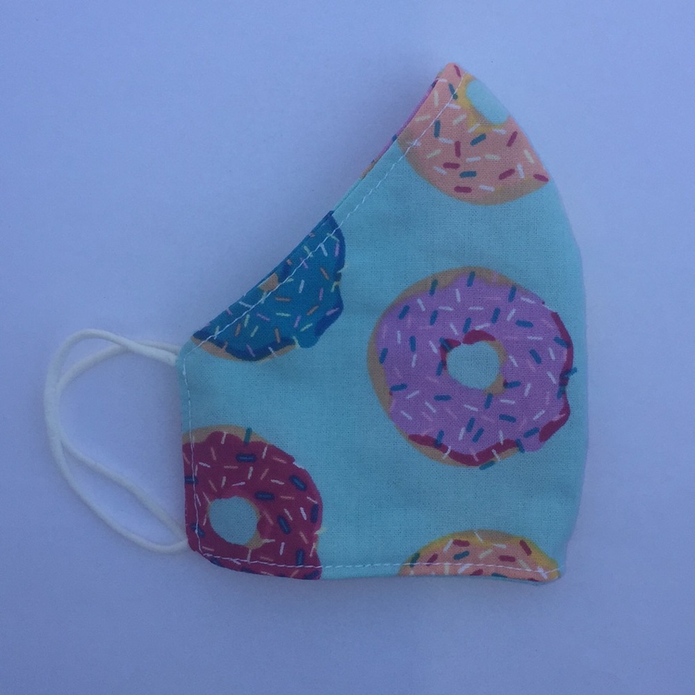 Blue Donut Print Mask